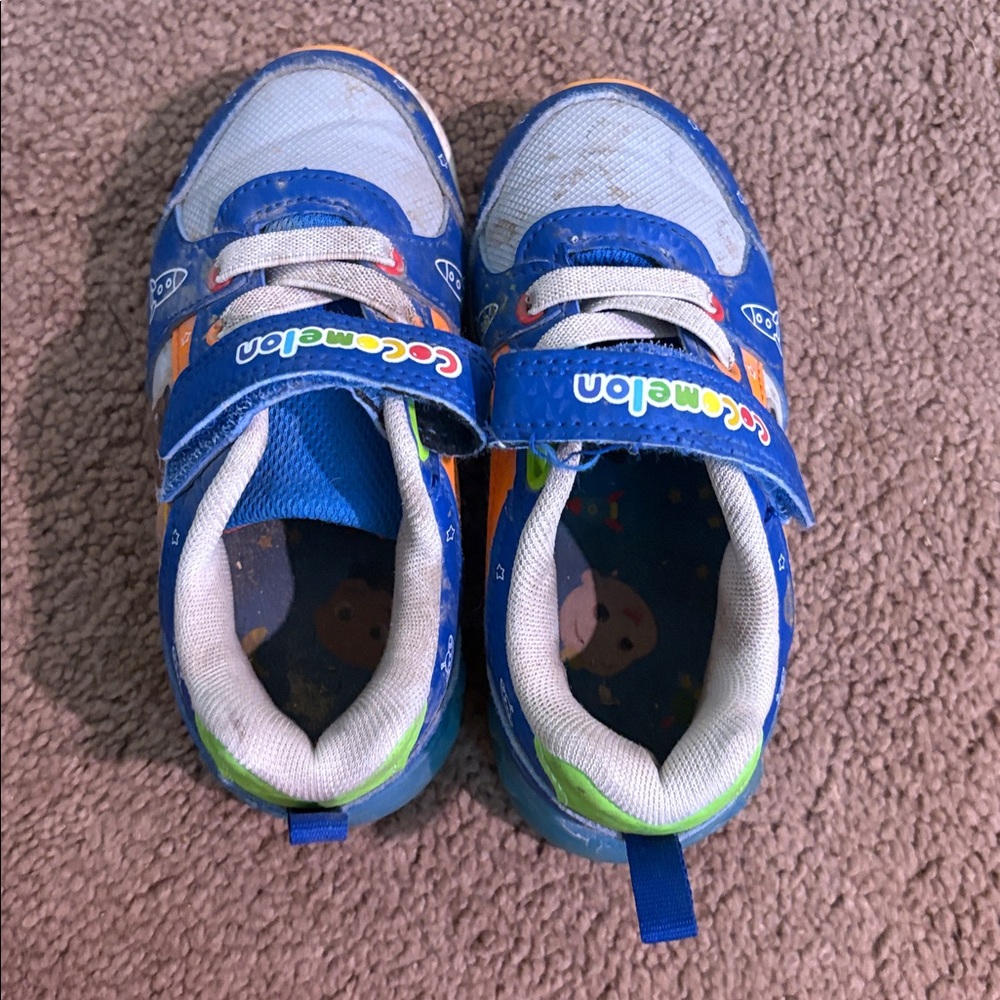 Colorful Blue Kids Sneakers